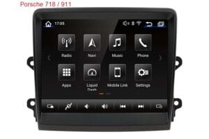 Porsche 718 Porsche 911 Android bilstereo multimedia GPS eftermontera bil navigation bluetooth retrofit bilradio Apple CarPlay