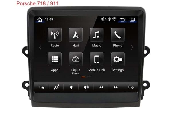 Porsche 718 Porsche 911 Android bilstereo multimedia GPS eftermontera bil navigation bluetooth retrofit bilradio Apple CarPlay